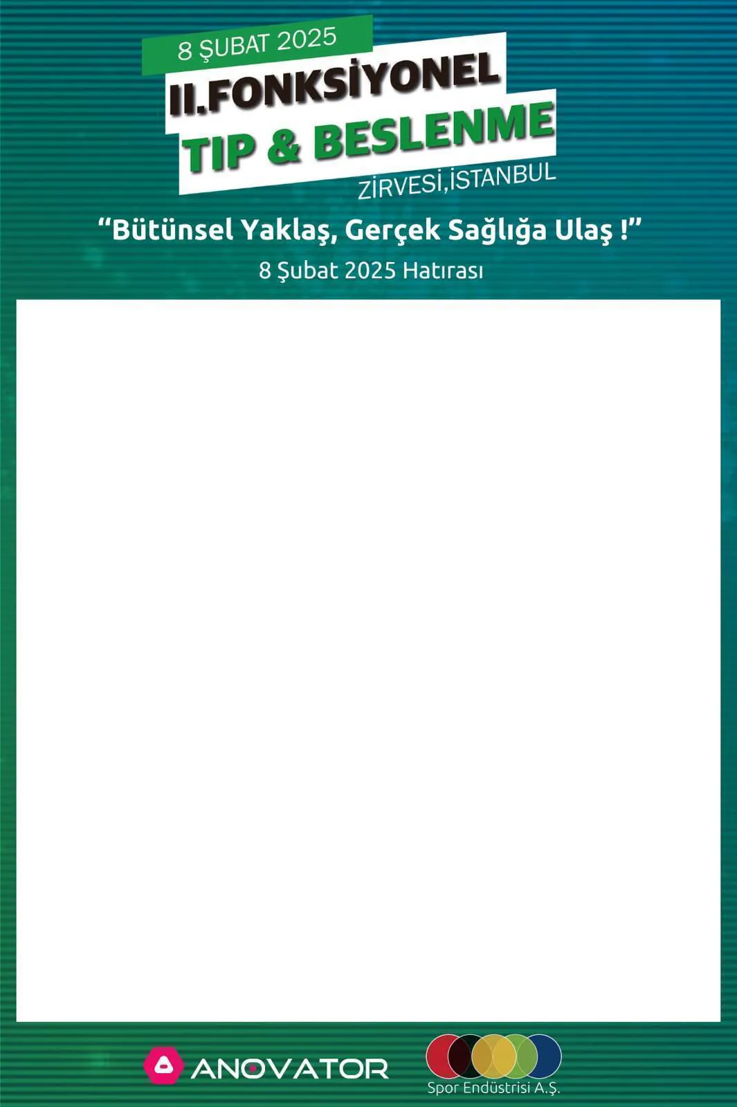 II. Fonksiyonel Tıp Zirvesi fotokabin frame'i